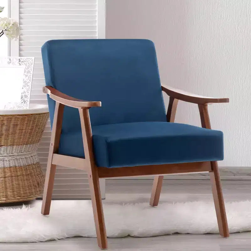 Fauteuil en Velours Accent Chaises Modernes du Milieu du Siècle Fauteuil de Lecture
