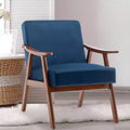 Fauteuil en Velours Accent Chaises Modernes du Milieu du Siècle Fauteuil de Lecture
