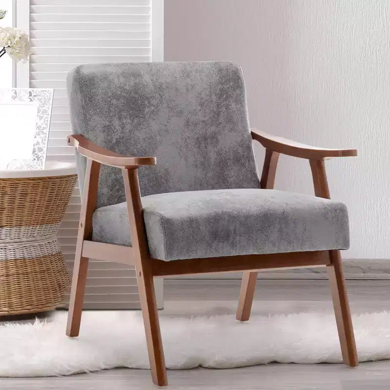 Fauteuil en Velours Accent Chaises Modernes du Milieu du Siècle Fauteuil de Lecture
