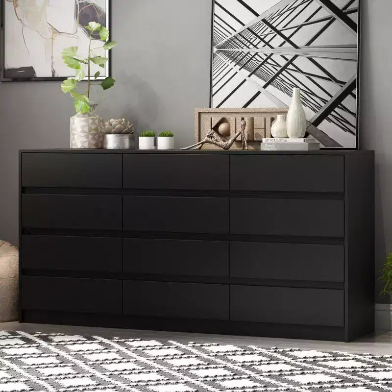 Commode moderne à 12 tiroirs – Épurée