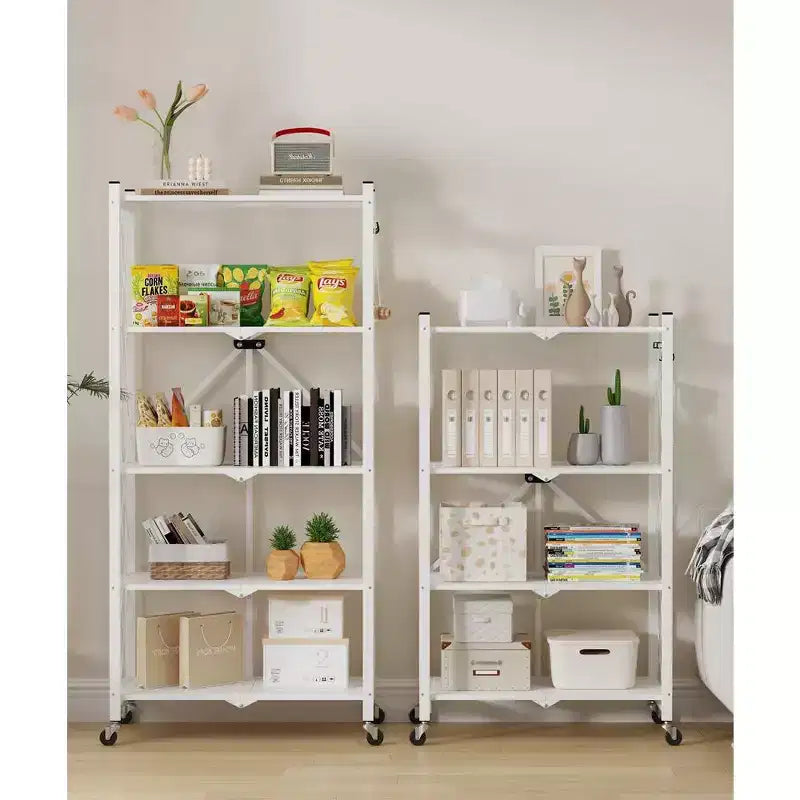 Crochets d'étagère de rangement métalliques pliants, support de cuisine robuste