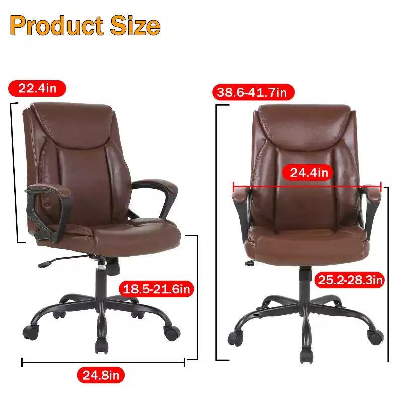 Fauteuil de bureau de direction en cuir PU de qualité supérieure