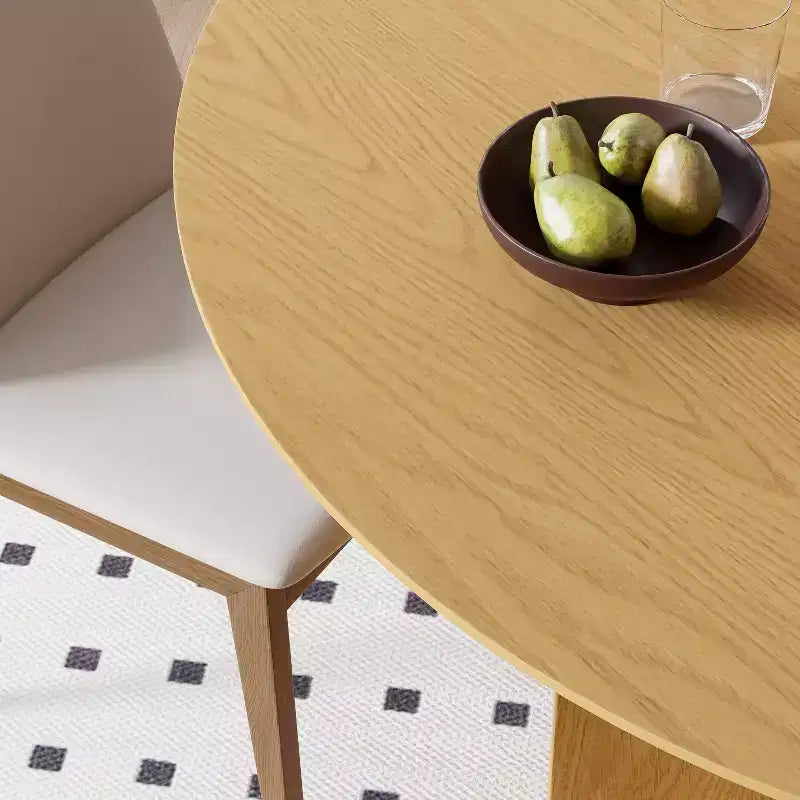 Table à manger ovale en bois, style moderne milieu de siècle, pour cuisine ou ferme