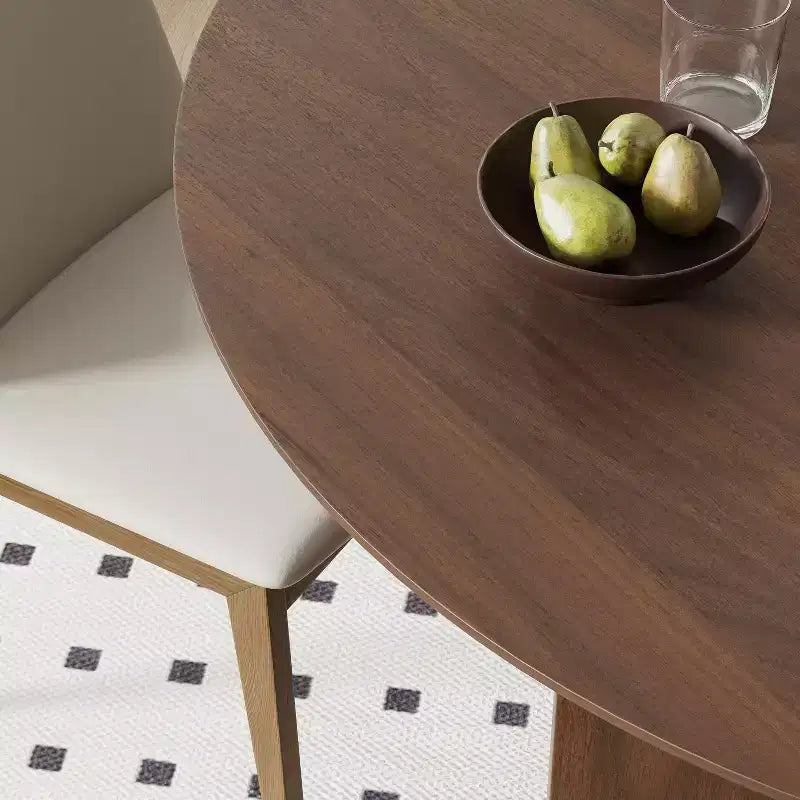 Table à manger ovale en bois, style moderne milieu de siècle, pour cuisine ou ferme