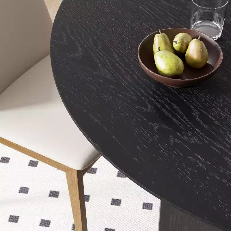 Table à manger ovale en bois, style moderne milieu de siècle, pour cuisine ou ferme