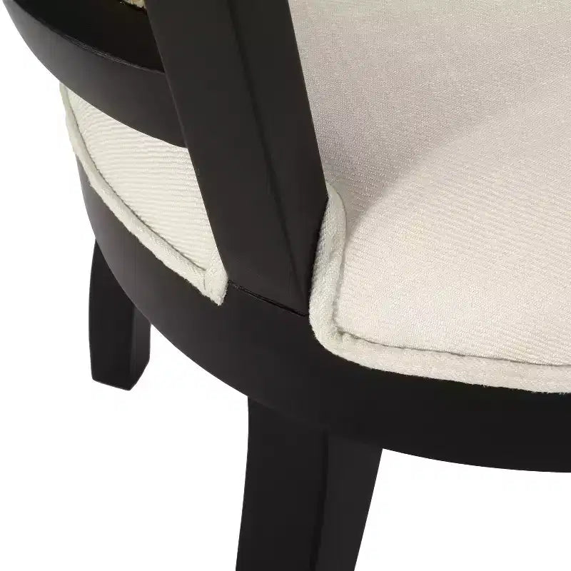 Chaises de salle à manger traditionnelles en hévéa et cannage rembourrées