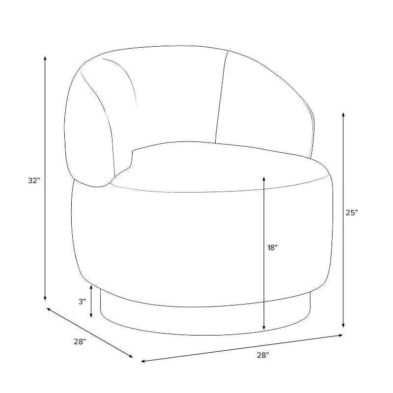 Chaise pivotante avec piétement en étoile